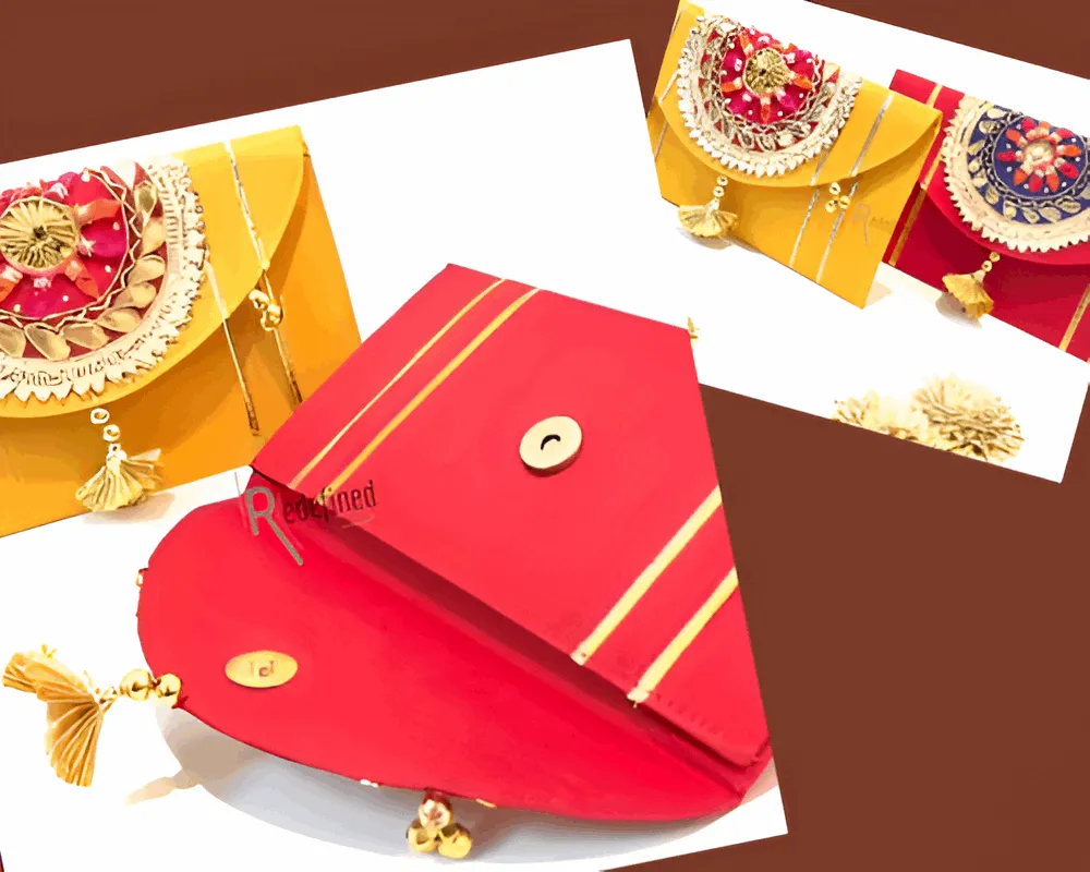 Handmade Traditional Clutch - Hot Red