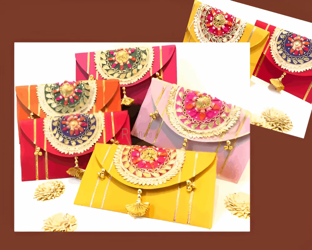 Handmade Traditional Clutch - Hot Red