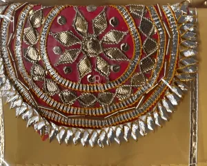 Handmade Traditional Clutch - Serene Mustard