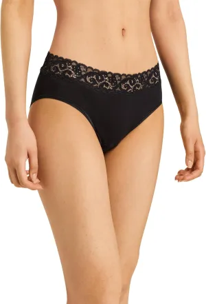 HANRO Women's Moments Hipster Panty,Black,Medium