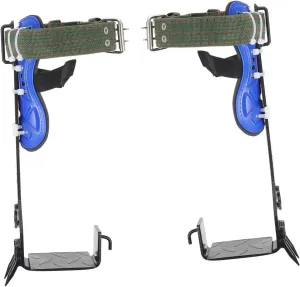 Happyyami 1 Pair Tree Climbing Spikes Iron Climbing Tools with Skid Design for Outdoor Use for Tree Work and Fruit