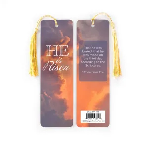 He is Risen Tasseled Bookmark – 1 Corinthians 15:4