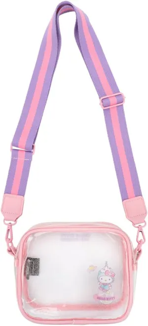 Hello Kitty & Friends My Melody & Kuromi 7 inch Clear Crossbody Stadium Bag
