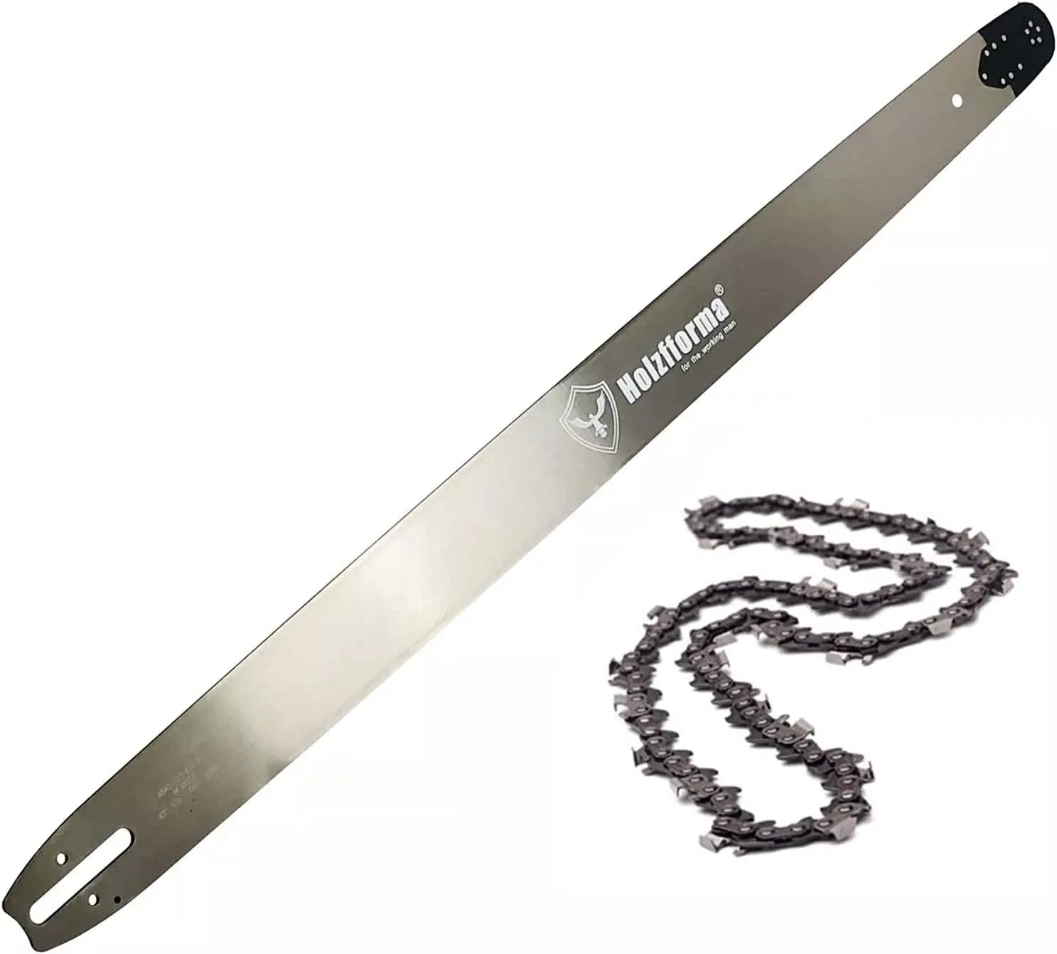 Holzfforma Solid Bar & Full Chisel Chain Combo Compatible with HUSQVARNA Chainsaw Models like 61 66 262 266 268 272 281 288 362 365 372 Pro 36 Inch 3/8 .063 114DL