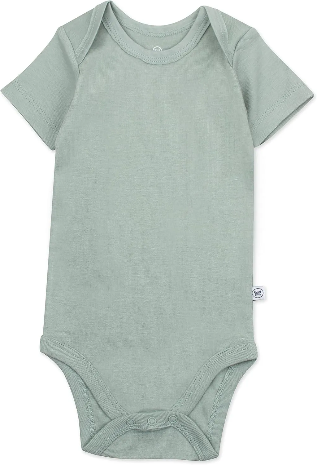 HonestBaby 5-pack Short Sleeve Bodysuits One-piece 100% Organic Cotton for Infant Baby Boys