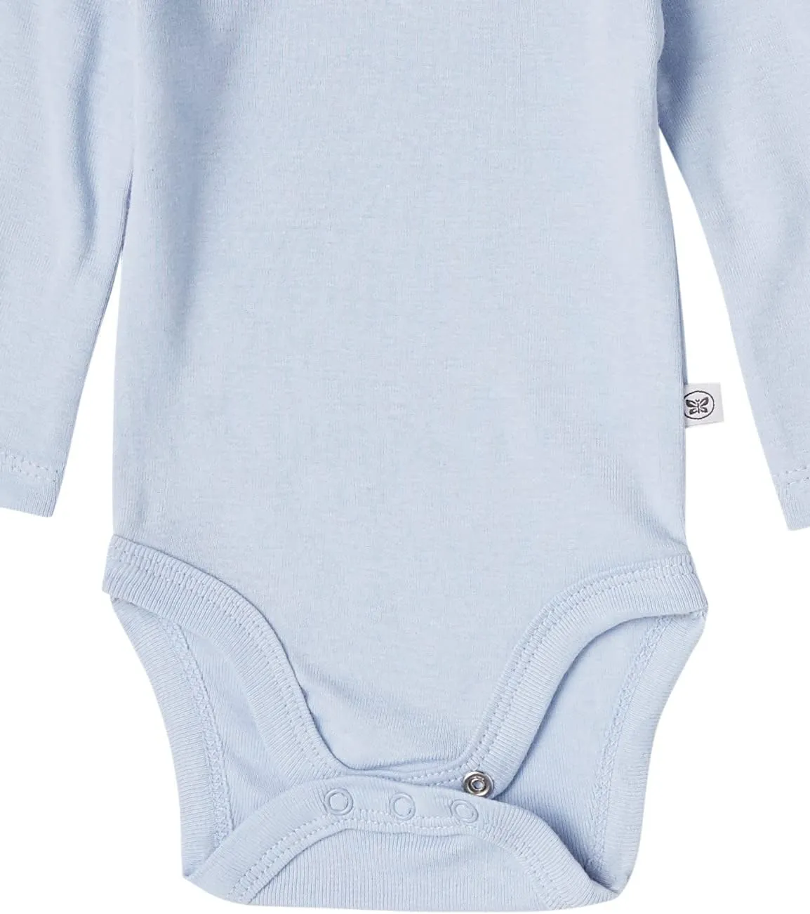 HonestBaby Baby Boys' 5-pack Long Sleeve Bodysuits One-piece 100% Organic Cotton for Infant Baby Boys', Unisex