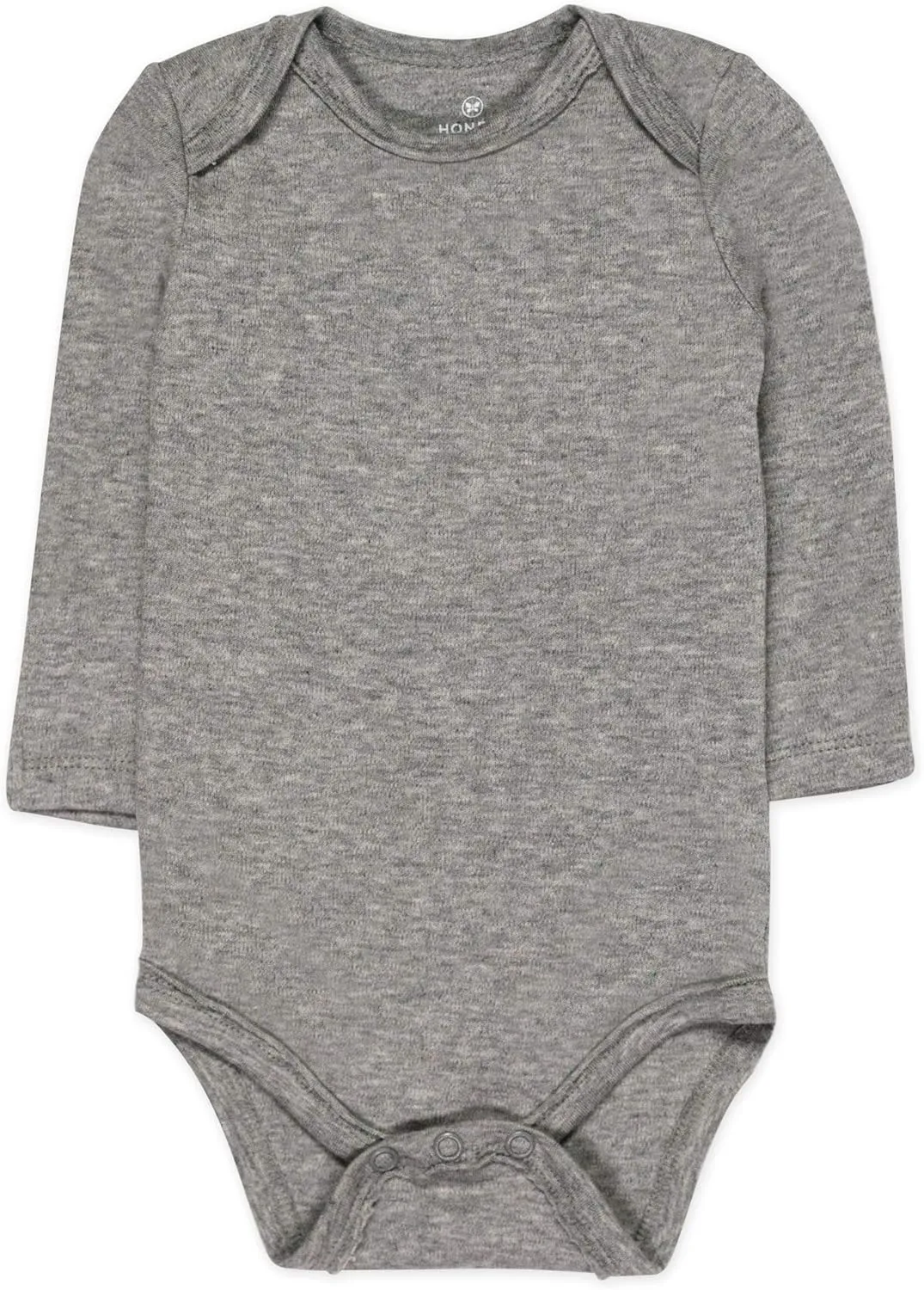 HonestBaby Baby Boys' 5-pack Long Sleeve Bodysuits One-piece 100% Organic Cotton for Infant Baby Boys', Unisex