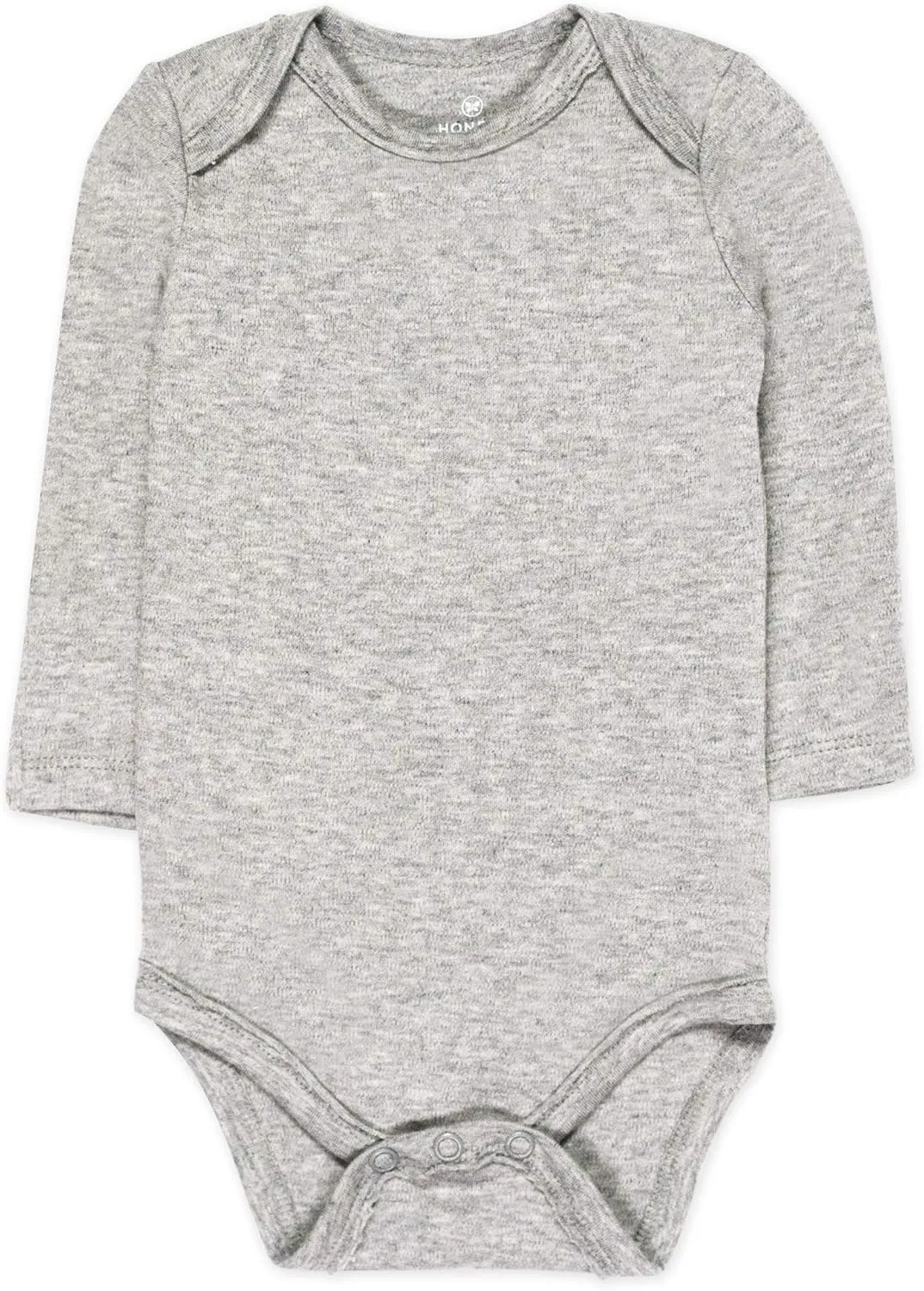 HonestBaby Baby Boys' 5-pack Long Sleeve Bodysuits One-piece 100% Organic Cotton for Infant Baby Boys', Unisex