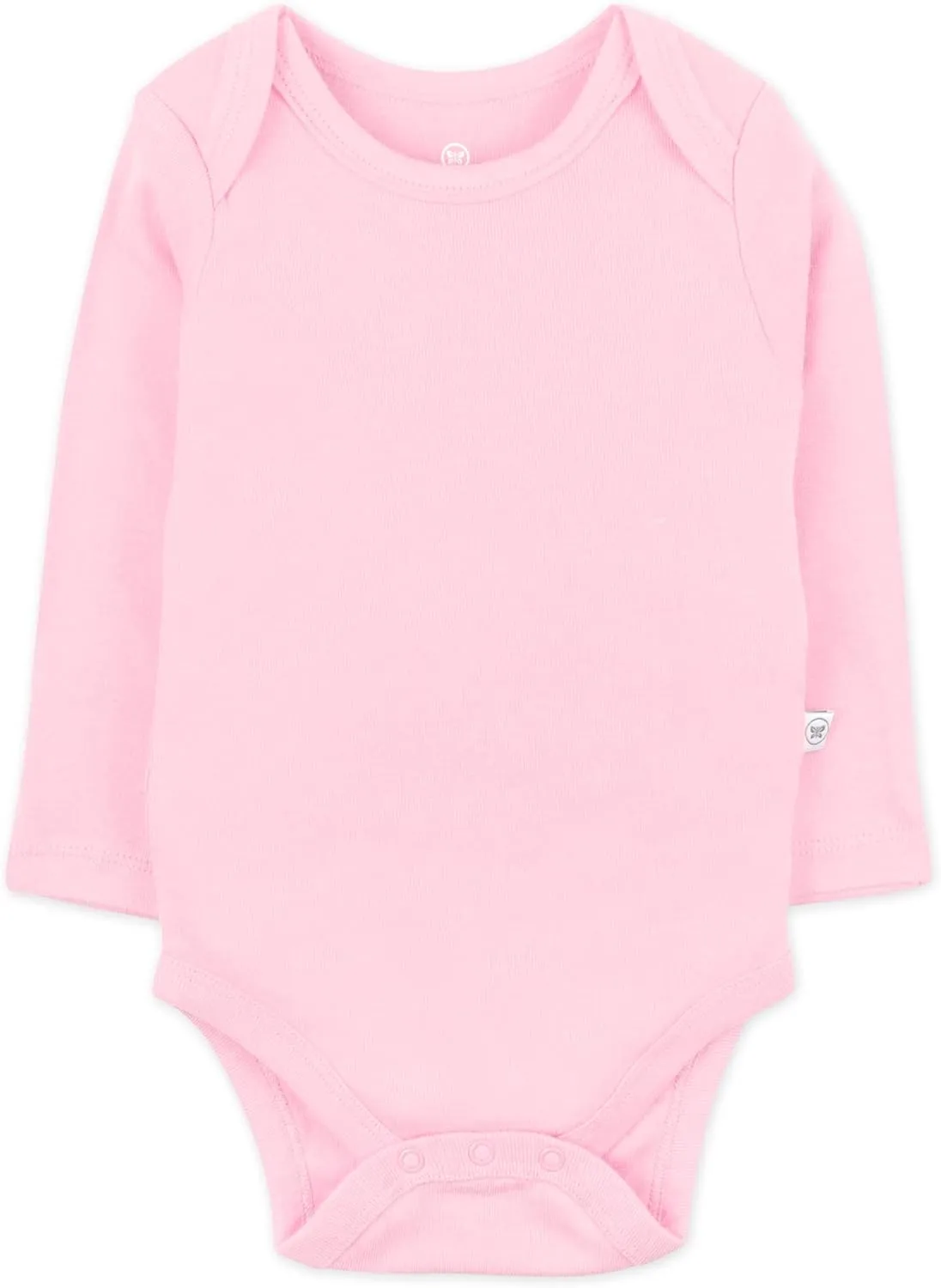 HonestBaby Baby Girls' 5-pack Long Sleeve Bodysuits One-piece 100% Organic Cotton for Infant Baby Girls', Unisex