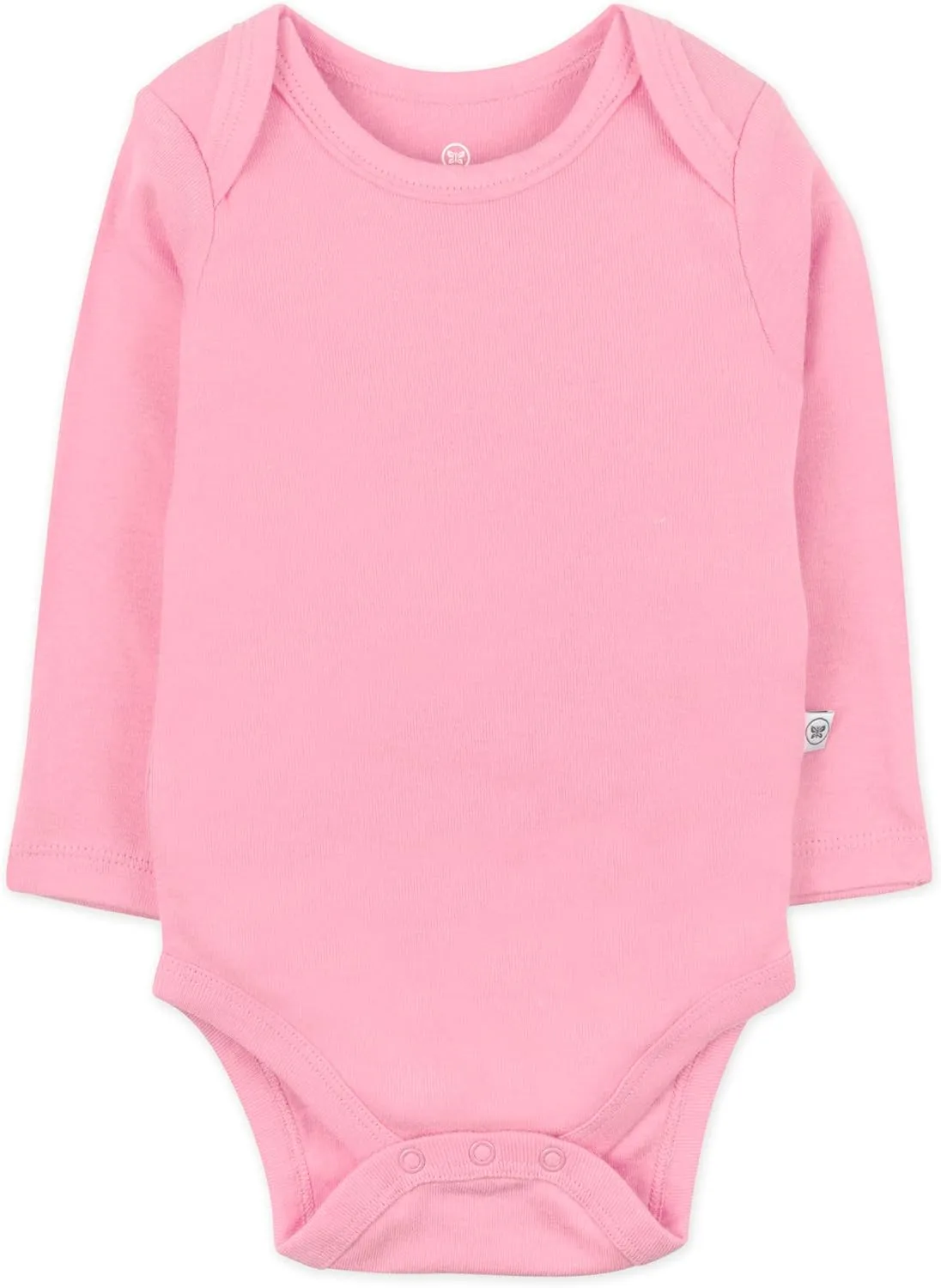 HonestBaby Baby Girls' 5-pack Long Sleeve Bodysuits One-piece 100% Organic Cotton for Infant Baby Girls', Unisex