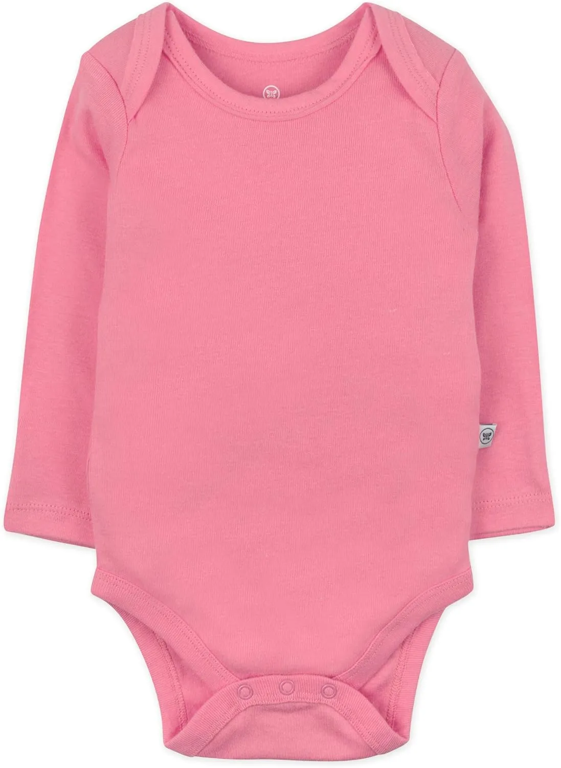 HonestBaby Baby Girls' 5-pack Long Sleeve Bodysuits One-piece 100% Organic Cotton for Infant Baby Girls', Unisex