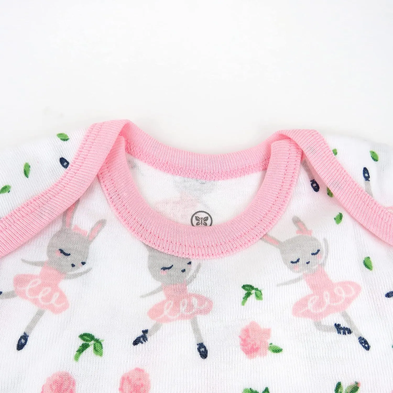 HonestBaby baby-girls 5-pack Short Sleeve Bodysuits One-piece 100% Organic Cotton for Infant Baby Girls