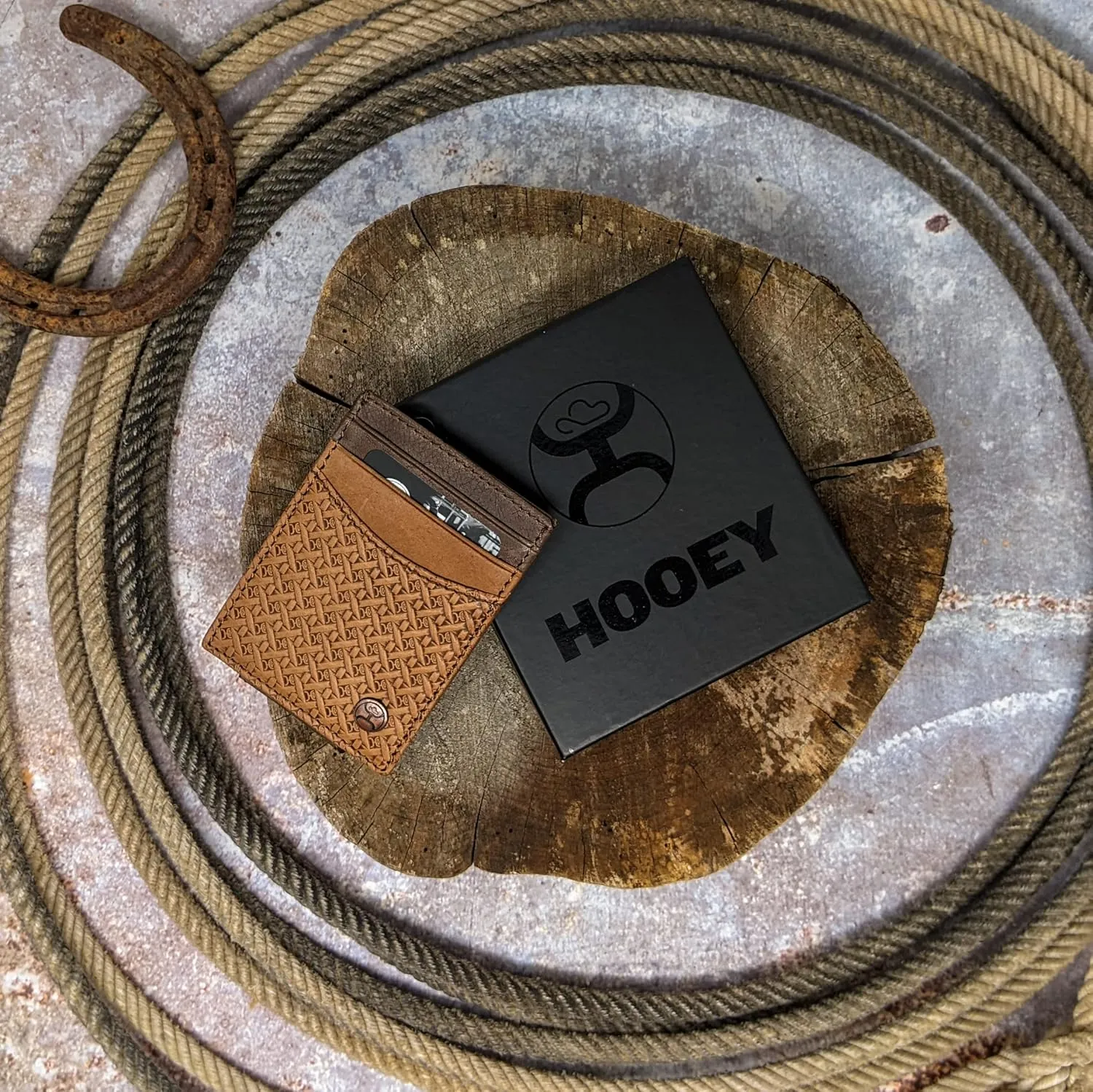 HOOEY Leather Men's Money Clip