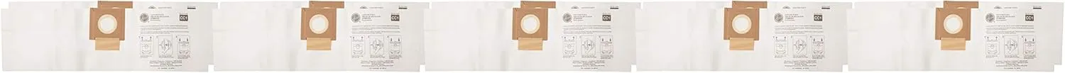 Hoover HushTone Canister Vacuum Bags, AH10163 CC1 Standard Filtration,10 Pack.