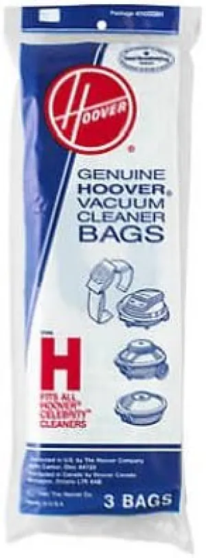 HOOVER Style H Canister Vacuum Cleaner Bag 9 Count