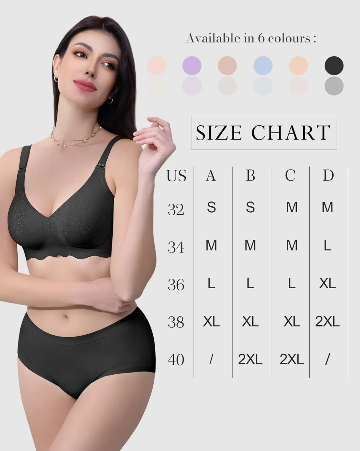 HORISUN Comfortable Wireless T Shirt Bra Seamless No Show Full Coverage Bras for Women