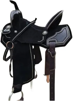 Horse Saddle Barrel Racing Western Wooden Tree Handmade Premium Leather Comfort Horse Trail Equestrian Tooled Carved Horse Riding Saddle Size: 10"-18 inches Seat Available, FS13