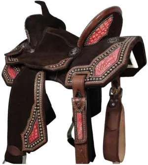 Horse Saddle Barrel Racing Western Wooden Tree Handmade Premium Leather Comfort Horse Trail Equestrian Tooled Carved Horse Riding Saddle Size: 10"-18 inches Seat Available, YU09
