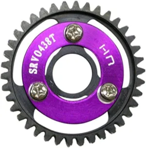 Hot Racing SRVO438 Steel Spur Gear (38T 1.0 Mod)(Purple) - TRA