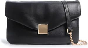 HOXIS Puffer Envelope Clutch for Women Vegan Leather Chain Shoulder Bag Party Purse