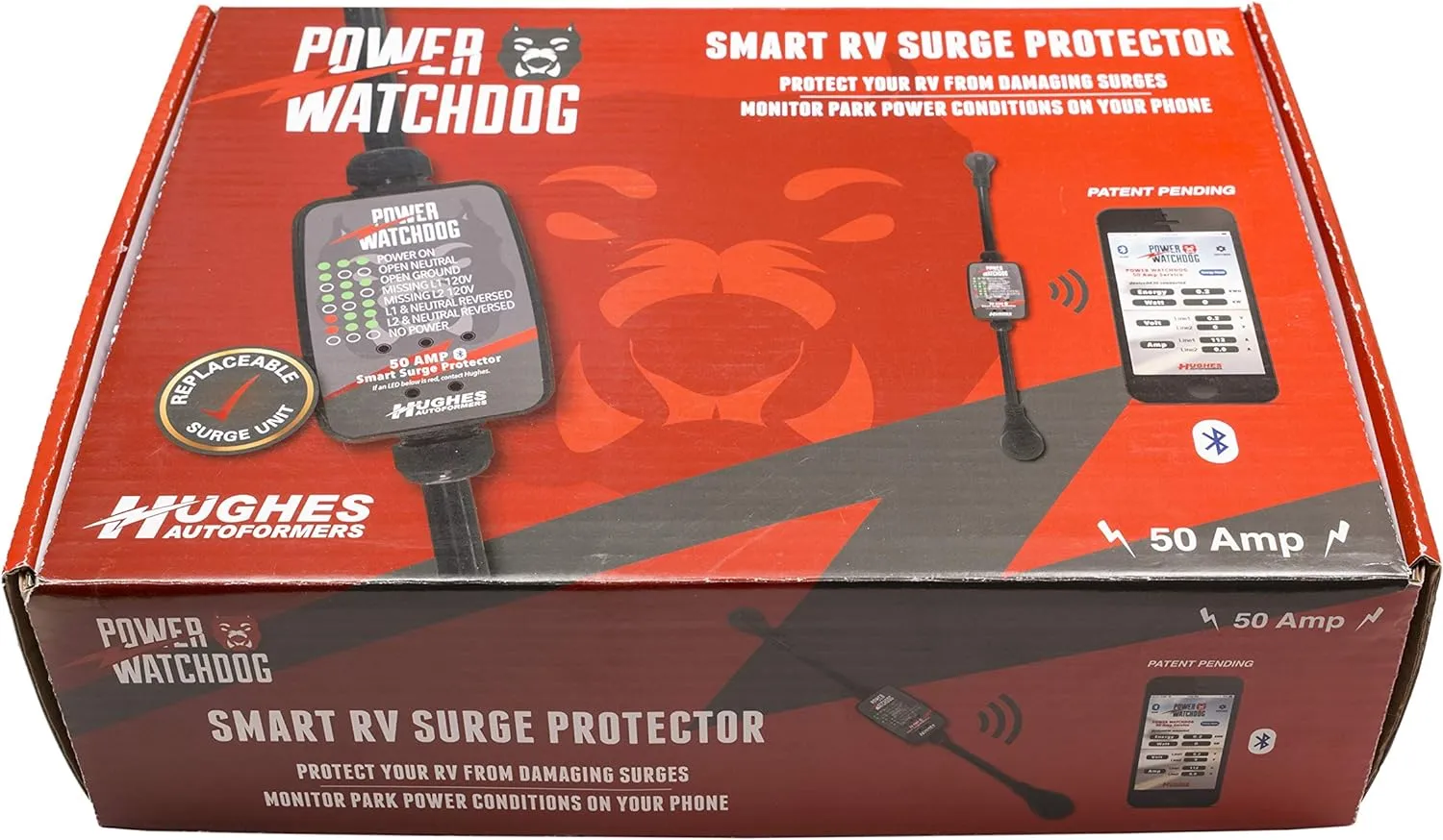 Hughes Autoformers PWD50 Power Watchdog Bluetooth Surge Protector - 50 Amp