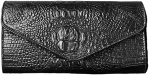 IAMUHI Women Vegan Leather Crocodile Evening Clutch Handbag Envelope Alligator Crossbody Bag Shoulder Purse Wallet