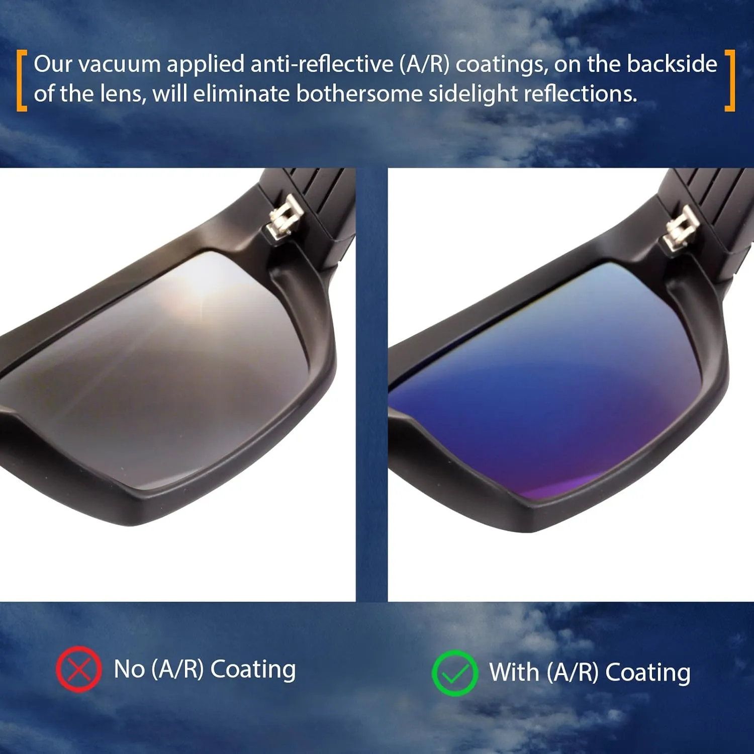IKON LENSES Replacement Lenses For Von Zipper Clutch Sunglasses - Polarized