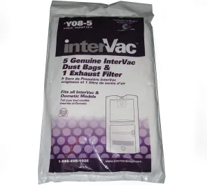 Intervac Dust Bags and Exhaust Filter Y08-5 by InterVac