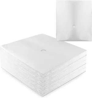 Ireer 100 Pcs Fryer Filter Paper Envelope Style 18.5 x 20.5 Inch, 1.5 Inch Hole 1 Side Grease Deep Fryer Cooking Oil Filter, Ideal for Commercial Cafes, Hotel, Restaurants, Food Trucks