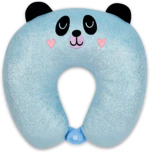 iscream Shimmer Embellished Reversible 12" Neck Support Pillow - Rainbow Friends Panda