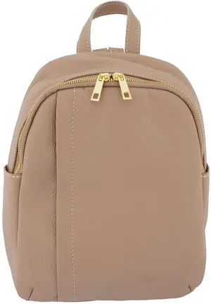Italian Genuine Leather Women Genuine Leather Backpack Purse Travel Bag For Women - Powder Pink