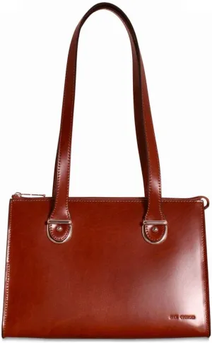 Jack Georges Milano Shoulder Handbag #3604 (Cognac)