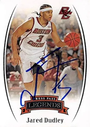 Jared Dudley autographed Basketball Card (Boston College Eagles) 2007 Press Pass Legends Rookie #1