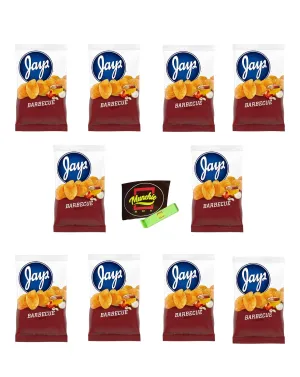 JAY'S BARBEQUE Potato Chips A Chicago Original 10 Pack 1.25oz bags