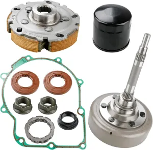 JDMON Wet Clutch Kit Compatible with Hisun ATV UTV 500 700, Replacement for Menards Yardsport YS500, YS700, Massimo, Supermach, Bennche Bighorn, Qlink Front Runner, Replacement for 21230-004-0000