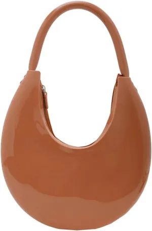 Jelly Clutch Purse For Women Crescent Shoulder Handbag Candy Color Moon Bag Evening Purse Top Handle Handbags For Prom