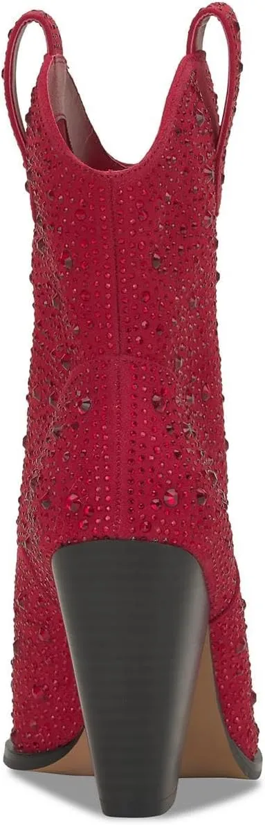 Jessica Simpson Womens Cissely Embellished Western Cowboy, Western Boots
