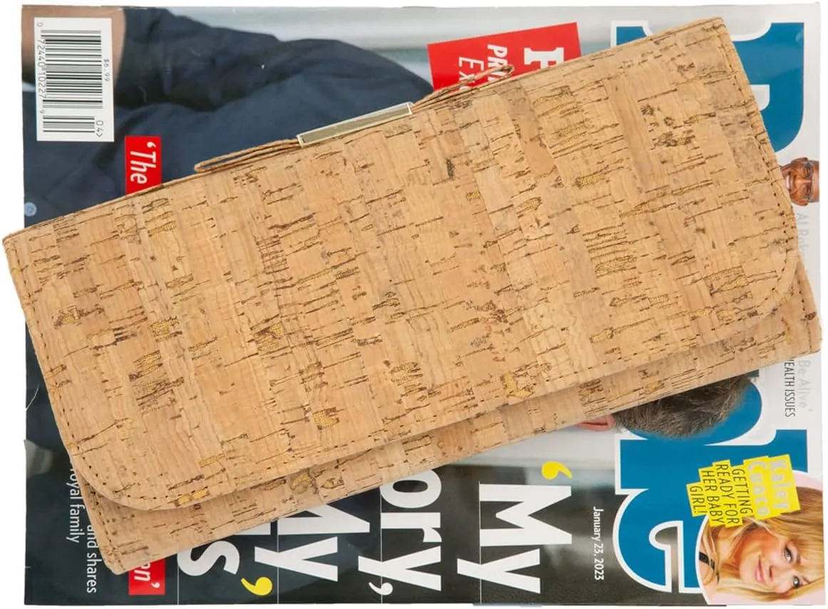 JNB Cork Envelope Flat Clutch