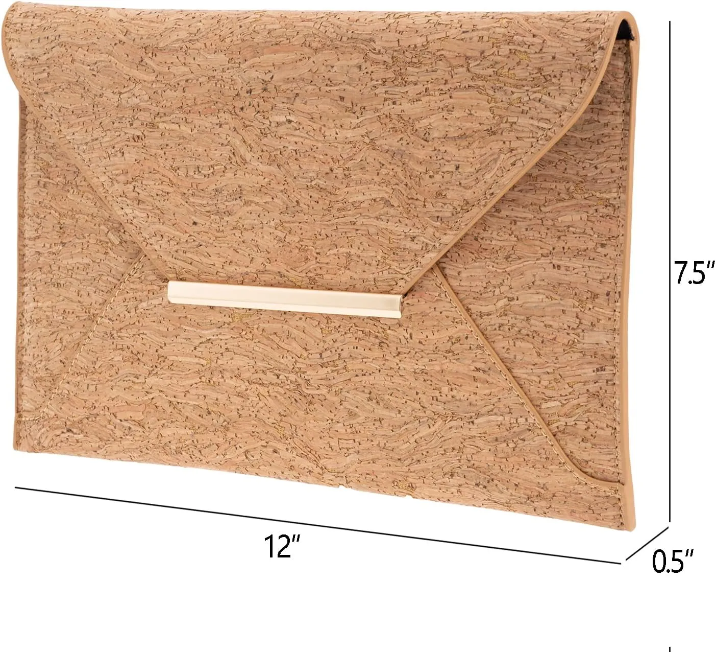 JNB Cork Envelope Flat Clutch