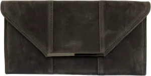 JNB Faux Microsuede Envelope Clutch