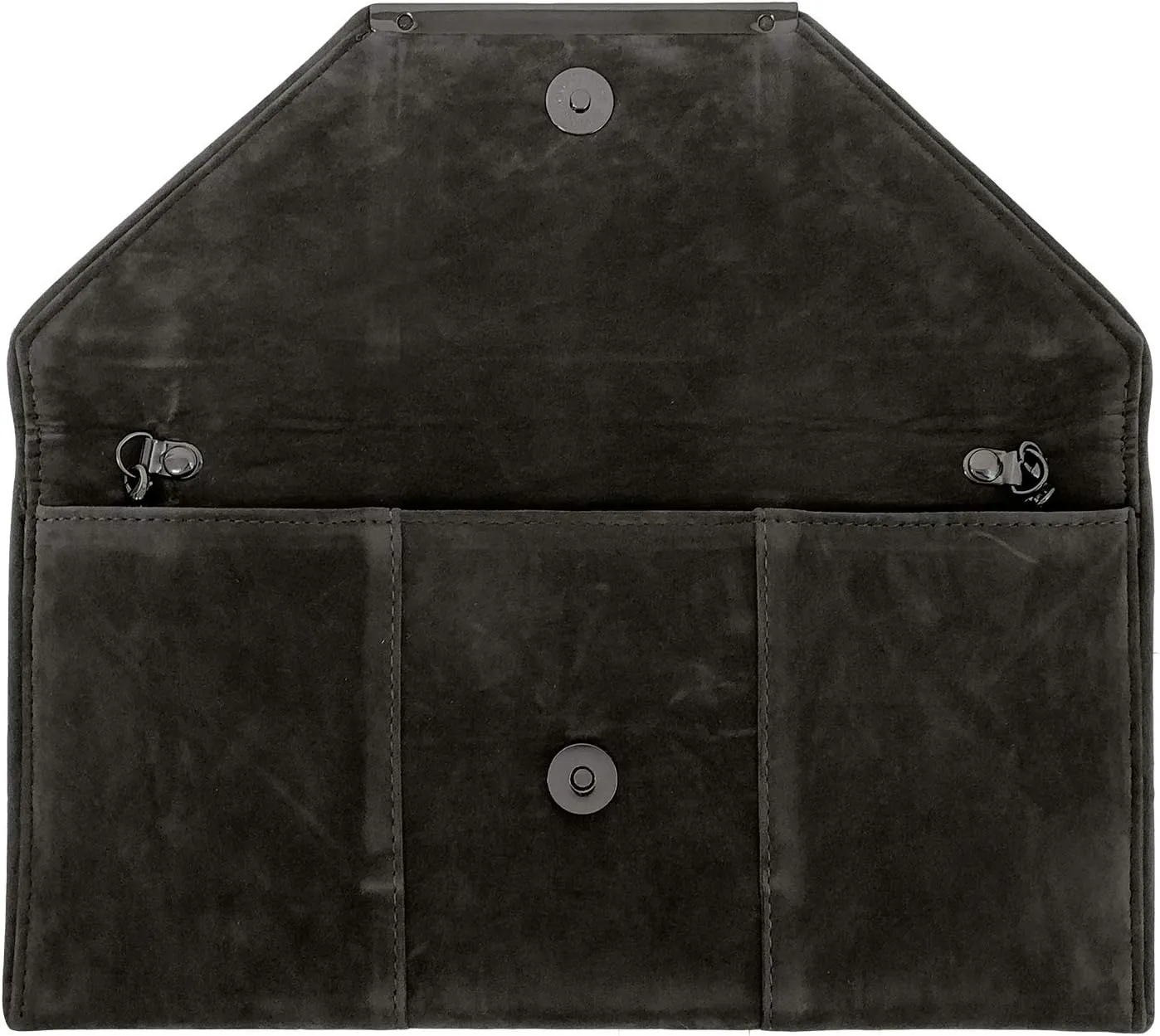 JNB Faux Microsuede Envelope Clutch
