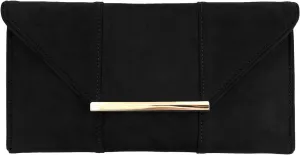 JNB Faux Microsuede Envelope Clutch