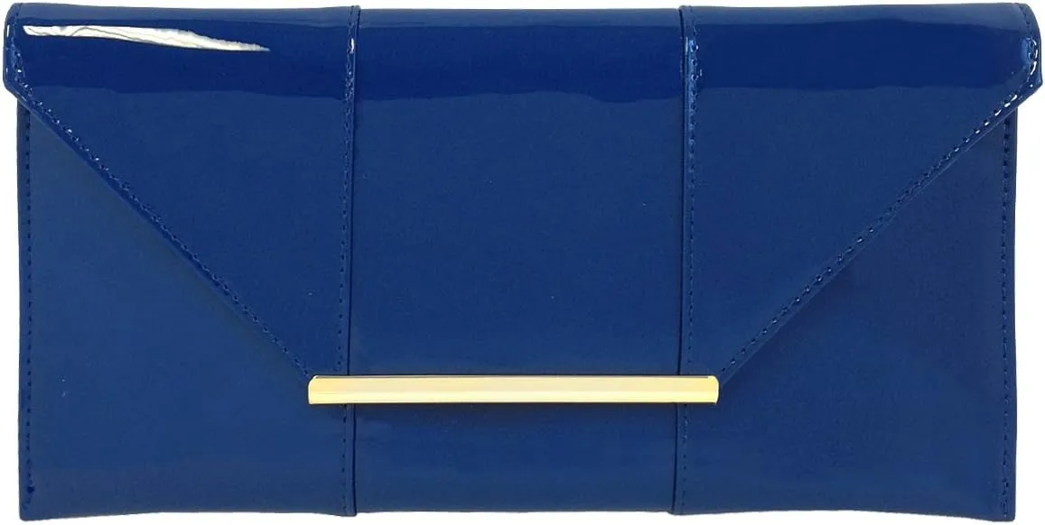 JNB Faux Patent Leather Envelope Candy Clutch