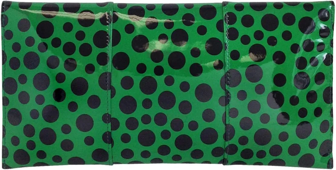 JNB Polka Dot Patent Envelope Clutch