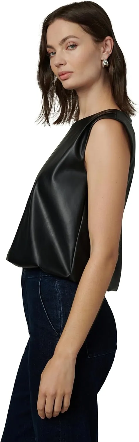 Joe's Women's The Maeve Vegan Leather Sleeveless Tee