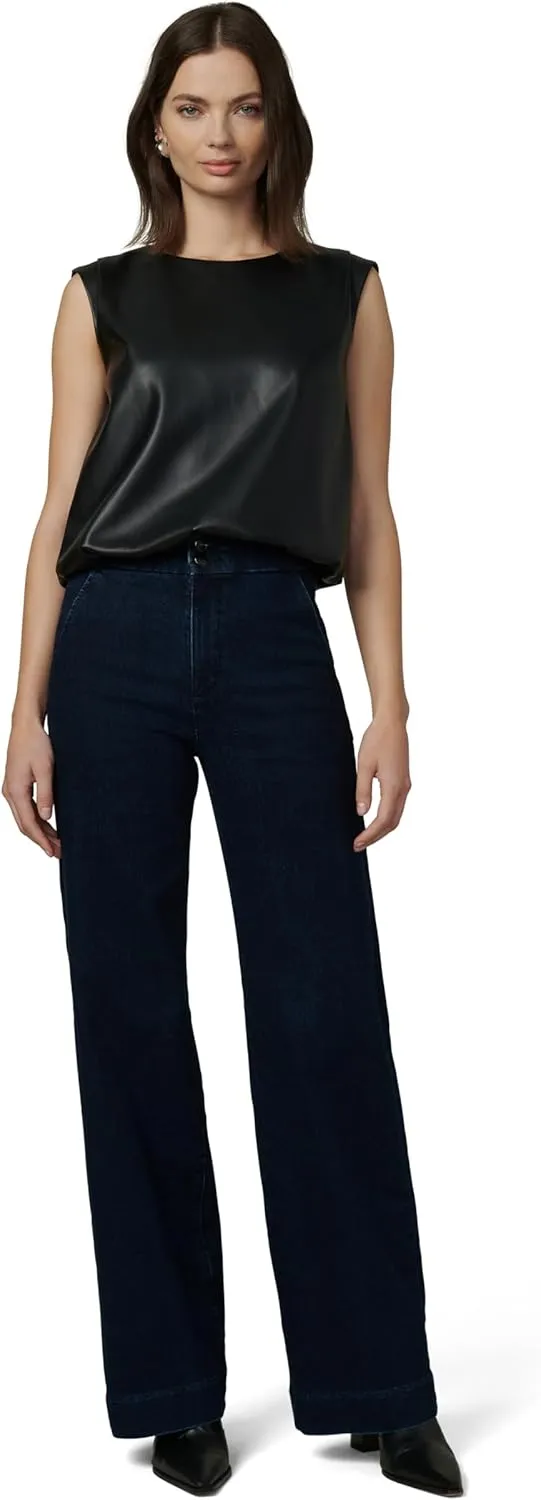 Joe's Women's The Maeve Vegan Leather Sleeveless Tee