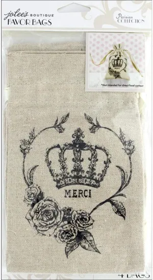 Jolee's Boutique 0015586924817 Jolly Boutique Parisian VNTG Etch Favor Bags , Other