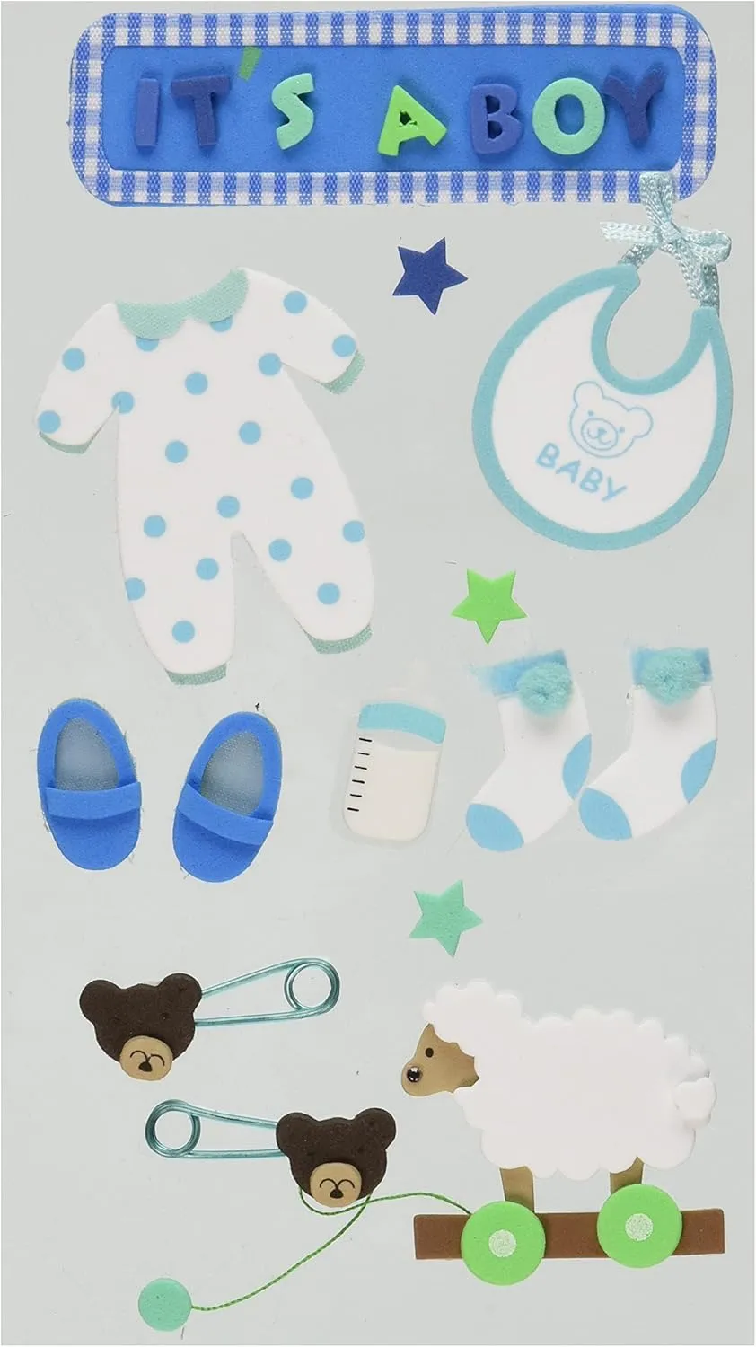 JOLEES Boutique (Jolly Boutique) Baby BOY Foam Stickers SPJH006