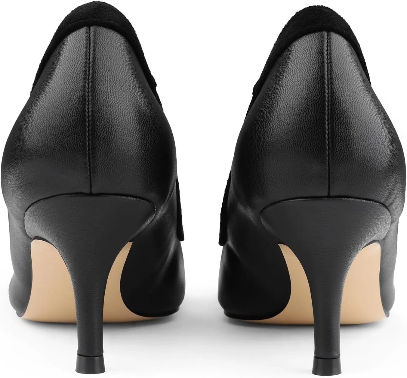 JOY IN LOVE Kitten Heel Pumps for Women Pointy Toe Bowknot Dress Pumps