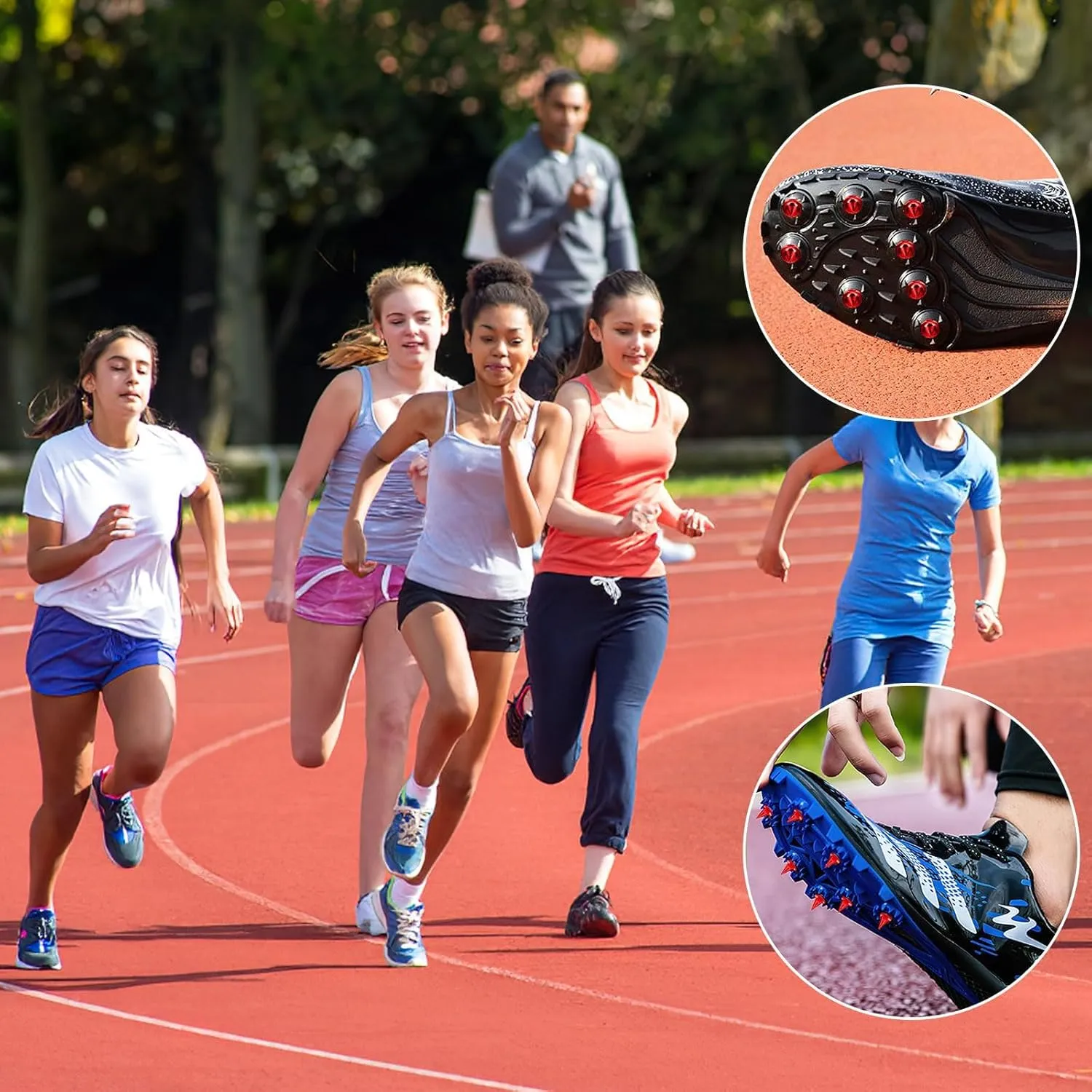 JULMELON 120PCS 1/4inch Stainless Steel Track and Cross Country Spikes Golf Shoe Spikes with Spike Wrench, Replacement Spikes for Sprint Sports Short Running Track Shoes